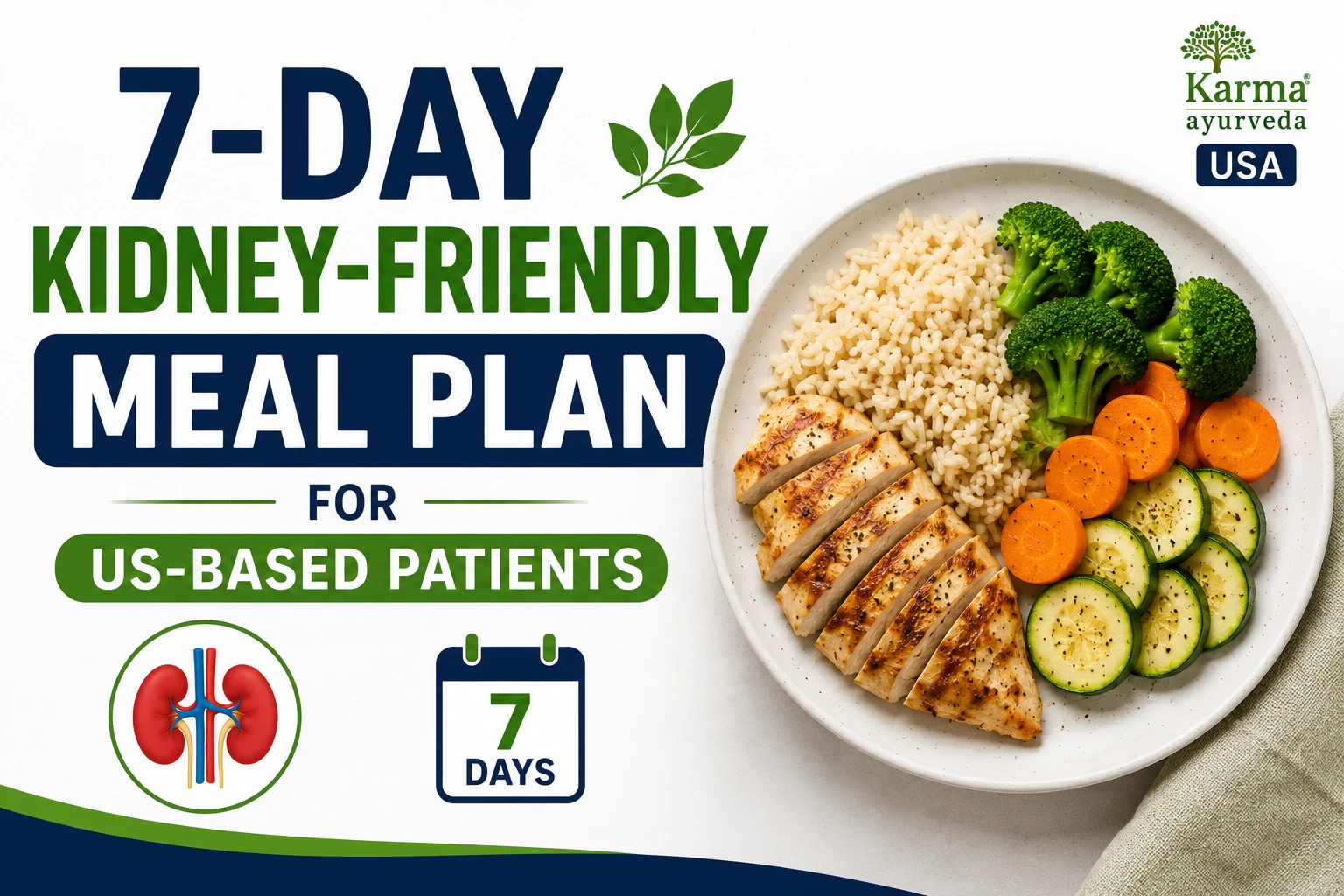 7-Day Kidney-Friendly Meal Plan for US-Based Patients
